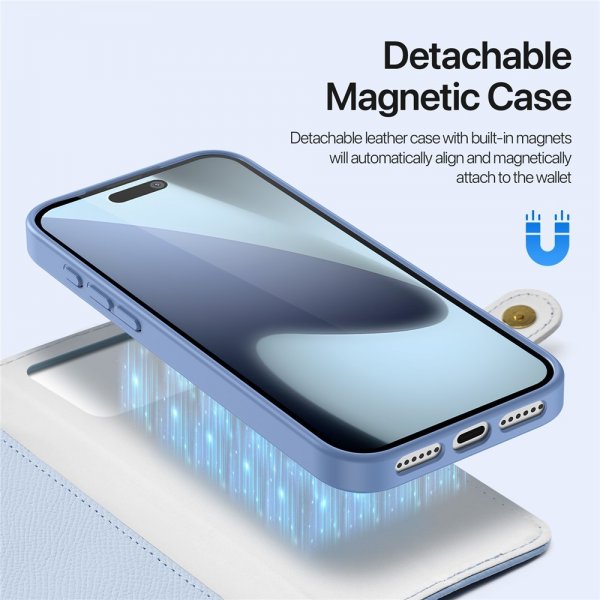 Dux Ducis iPhone 17 Pro Max 2-in-1 Lawa Series MagSafe -kuori, sininen
