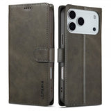 Lc.Imeeke iPhone 17 Pro Max -suojakuori korttipaikalla ja jalustatoiminnolla, harmaa