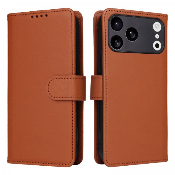 Betopnice iPhone 17 Pro Max -suojakotelo irrotettavalla kuorella 005 Ruskea
