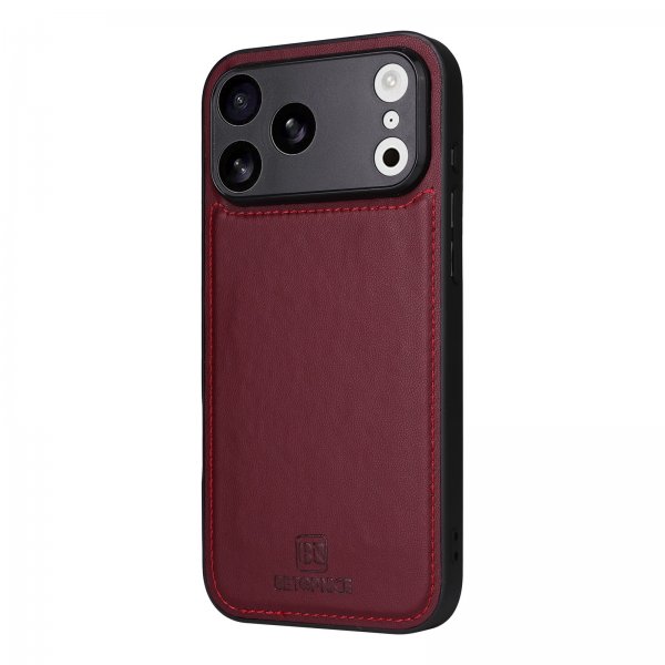 Betopnice iPhone 17 Pro Max -kotelo irrotettavalla kuorella 005 Punainen