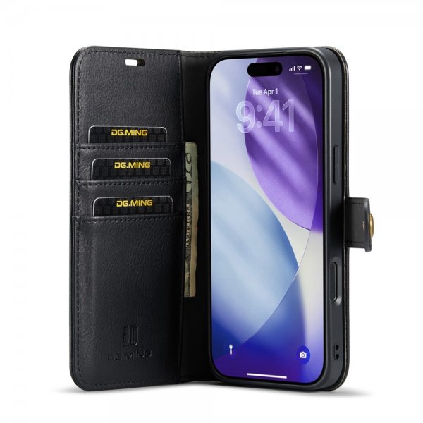 Dg.Ming iPhone 17 Pro Max Irrotettavalla Kuorella Varustettu Kotelo, Musta