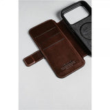 Nomad iPhone 17 Pro Max -suojakotelo, Modern Leather Folio, Horween Rustic Brown