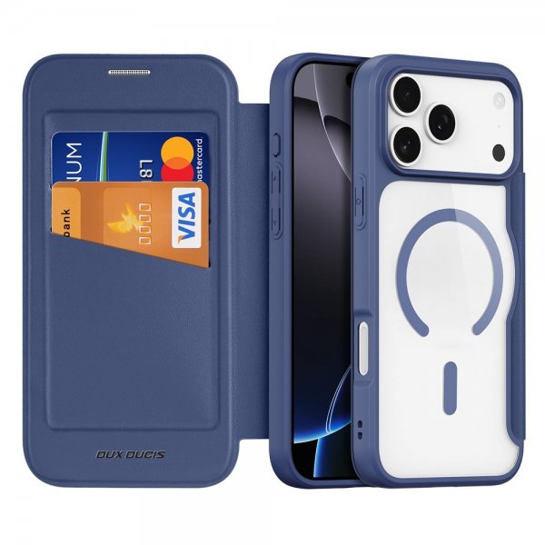 Dux Ducis iPhone 17 Pro Max -suojakuori Skin X Pro Series MagSafe, sininen