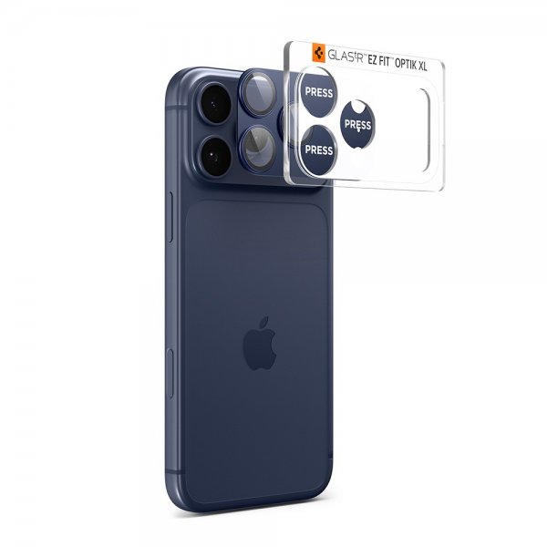 Spigen iPhone 17 Pro Max Kamerasuojalasi Glas.tR EZ Fit Optik Pro XL Sininen