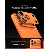 Spigen iPhone 17 Pro Max Kamerasuojalasi Glas.tR EZ Fit Optik Pro XL Oranssi