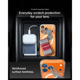 Spigen iPhone 17 Pro Max Kamerasuojalasi Glas.tR EZ Fit Optik Pro XL Oranssi
