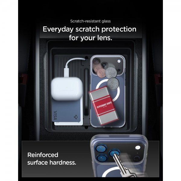 Spigen iPhone 17 Pro Max Kamerasuojalasi Glas.tR EZ Fit Optik Pro XL Musta