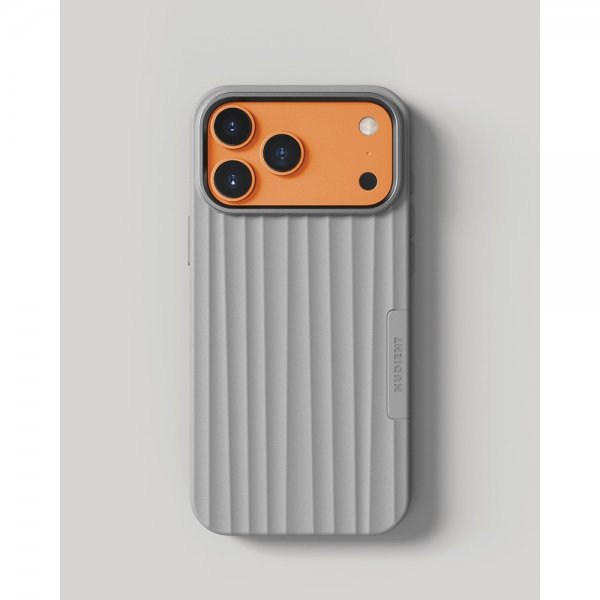 Nudient iPhone 17 Pro Max -kuori Bold Case MagSafe Urban Grey