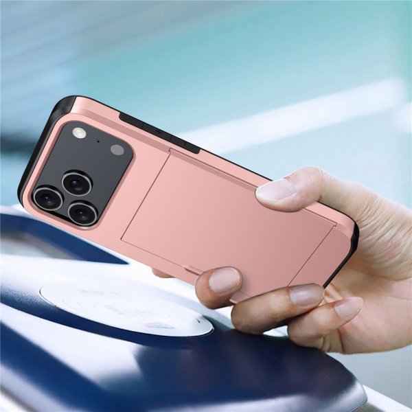 iPhone 17 Pro Max Kuori Card Slide Vihreä
