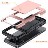 iPhone 17 Pro Max Kuori Card Slide Musta