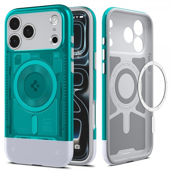 Spigen iPhone 17 Pro Max -kuori Classic C1 MagFit Bondi Blue