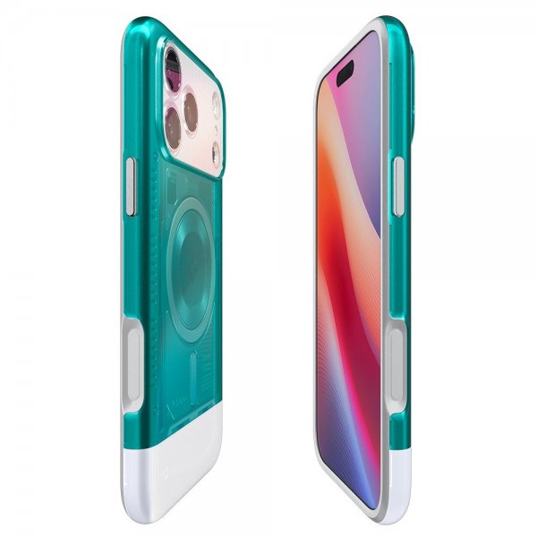 Spigen iPhone 17 Pro Max -kuori Classic C1 MagFit Bondi Blue