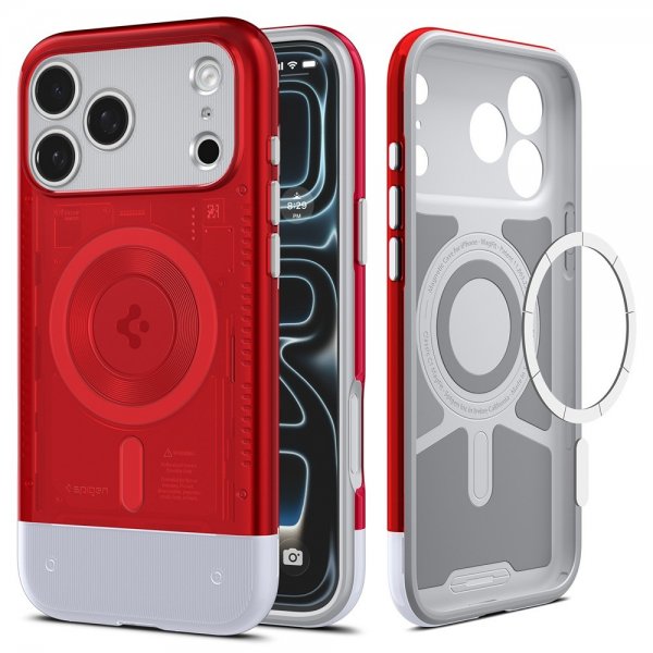 Spigen iPhone 17 Pro Max -kuori Classic C1 MagFit Ruby