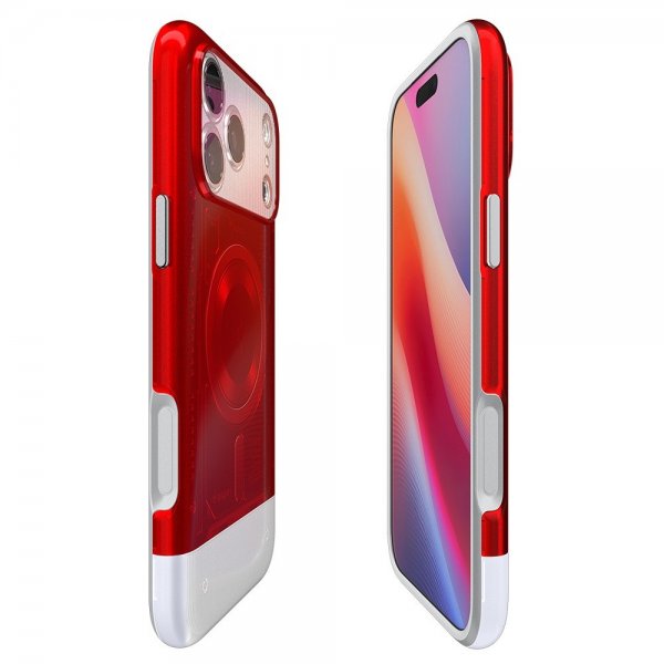 Spigen iPhone 17 Pro Max -kuori Classic C1 MagFit Ruby