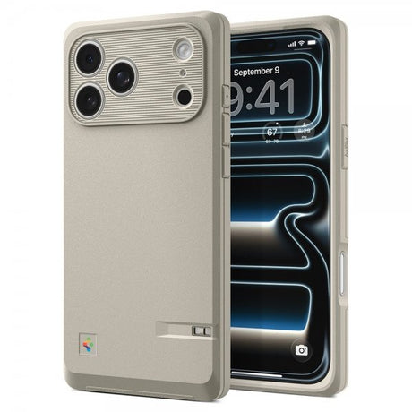 Spigen iPhone 17 Pro Max -kuori Classic LS MagFit Stone