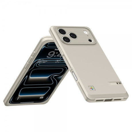 Spigen iPhone 17 Pro Max -kuori Classic LS MagFit Stone
