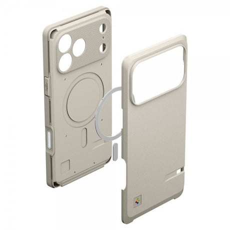 Spigen iPhone 17 Pro Max -kuori Classic LS MagFit Stone