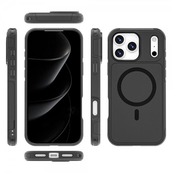 4smarts iPhone 17 Pro Max Kuori Defend Kotelo Ultimag Musta