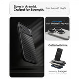 Spigen iPhone 17 Pro Max -kuori Enzo Aramid T MagFit, musta