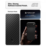 Spigen iPhone 17 Pro Max -kuori Enzo Aramid T MagFit, musta