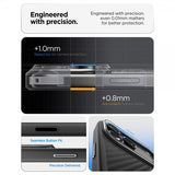 Spigen iPhone 17 Pro Max -kuori Enzo Aramid T MagFit musta hopea