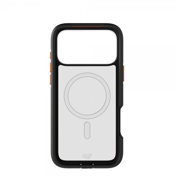 Tech21 iPhone 17 Pro Max Kuori EvoPro MagSafe Läpinäkyvä Musta