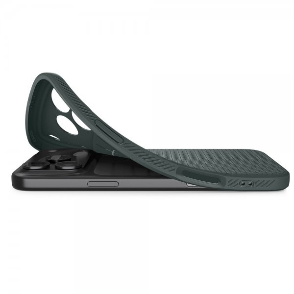 Spigen iPhone 17 Pro Max -kuori Liquid Air Abyss Green