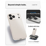 Spigen iPhone 17 Pro Max Kuori Liquid Air Natural Titanium