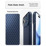 Spigen iPhone 17 Pro Max -kuori Liquid Air Navy Blue
