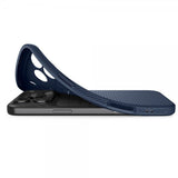 Spigen iPhone 17 Pro Max -kuori Liquid Air Navy Blue
