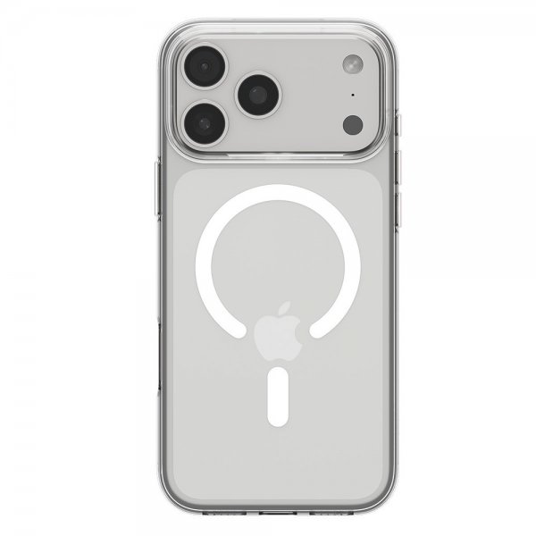 Spigen iPhone 17 Pro Max -kuori Liquid Crystal MagFit Clear White