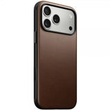 Nomad iPhone 17 Pro Max -kuori Modern Leather Case, ruskea