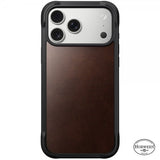 Nomad iPhone 17 Pro Max -suojakuori, Rugged Leather Case, Horween Rustic Brown