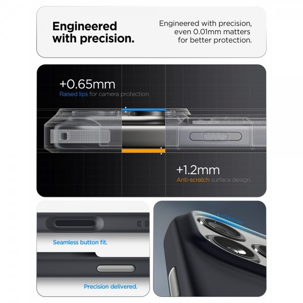 Spigen iPhone 17 Pro Max Kuori Nano Pop MagFit Black Sesame