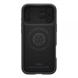 Spigen iPhone 17 Pro Max -kuori Optik Armor MagFit Musta