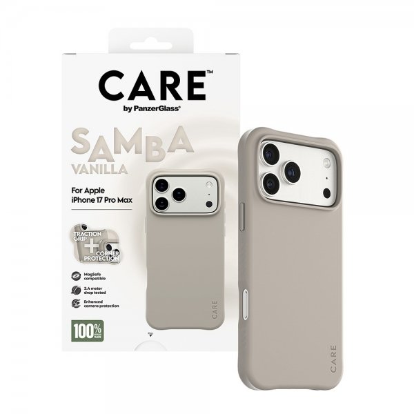 CARE by PanzerGlass iPhone 17 Pro Max -suojakuori Samba MagSafe Vanilla