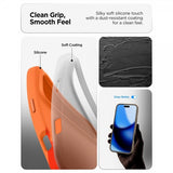 Spigen iPhone 17 Pro Max -kuori Silicone Fit MagFit Cosmic Orange