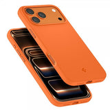 Spigen iPhone 17 Pro Max -kuori Silicone Fit MagFit Cosmic Orange