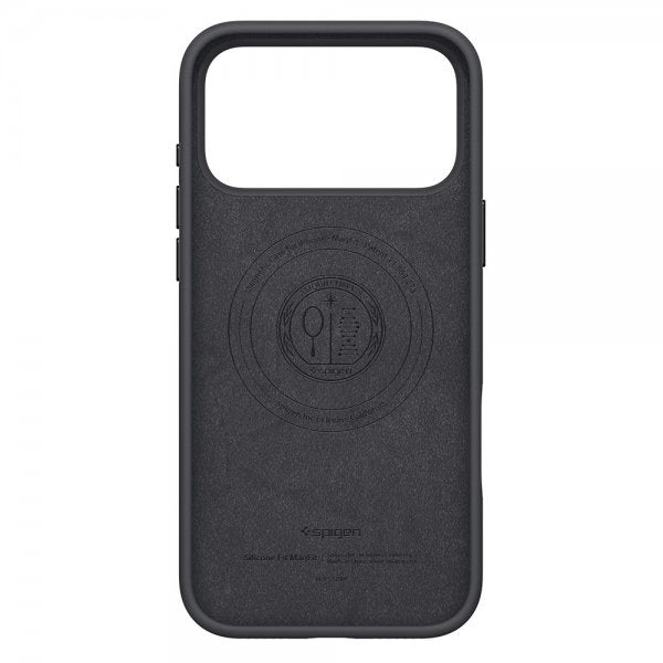 Spigen iPhone 17 Pro Max kuori Silicone Fit MagFit musta
