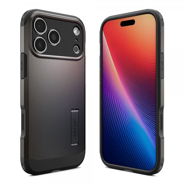 Spigen iPhone 17 Pro Max -suojakuori Tough Armor T MagFit Gunmetal