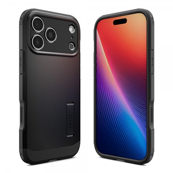 Spigen iPhone 17 Pro Max Kuori Tough Armor T MagFit Musta