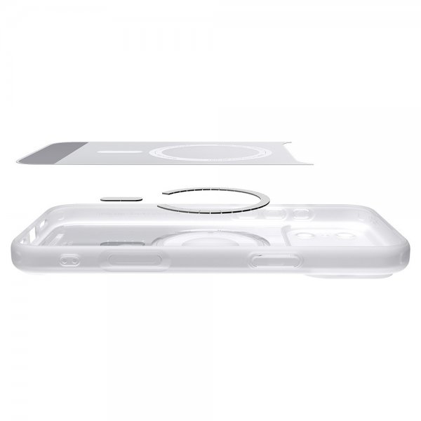 Spigen iPhone 17 Pro Max -kuori Ultra Hybrid Classic MagFit Silver