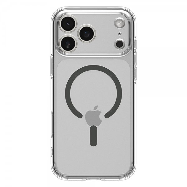 Spigen iPhone 17 Pro Max Ultra Hybrid MagFit -kuori läpinäkyvä grafiitti