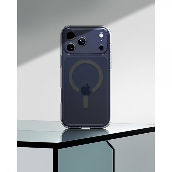 Spigen iPhone 17 Pro Max Ultra Hybrid MagFit -kuori läpinäkyvä grafiitti