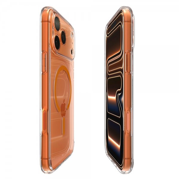 Spigen iPhone 17 Pro Max Kuori Ultra Hybrid MagFit Clear Orange