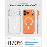 Spigen iPhone 17 Pro Max -suojakuori Ultra Hybrid MagFit Clear White