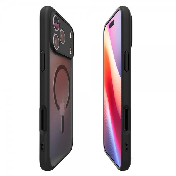 Spigen iPhone 17 Pro Max Ultra Hybrid MagFit Frost Black -suojakuori
