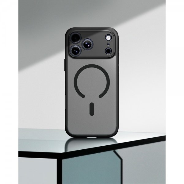 Spigen iPhone 17 Pro Max Ultra Hybrid MagFit Frost Black -suojakuori