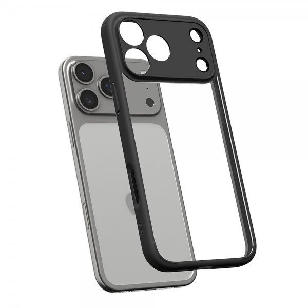 Spigen iPhone 17 Pro Max -suojakuori Ultra Hybrid Matte Black