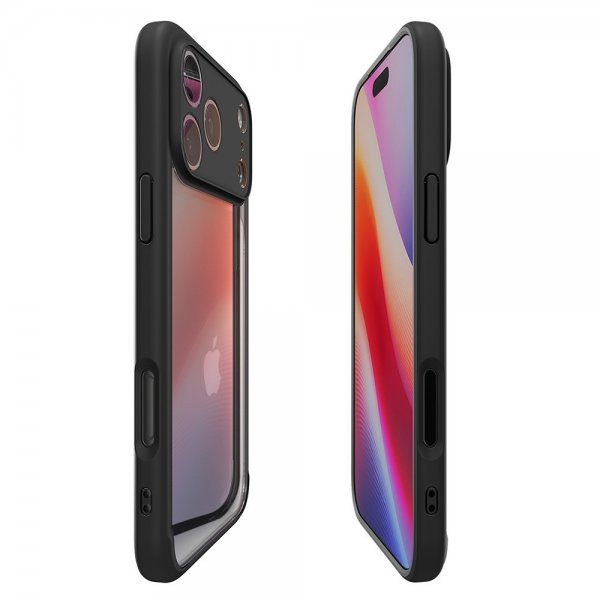 Spigen iPhone 17 Pro Max -suojakuori Ultra Hybrid Matte Black